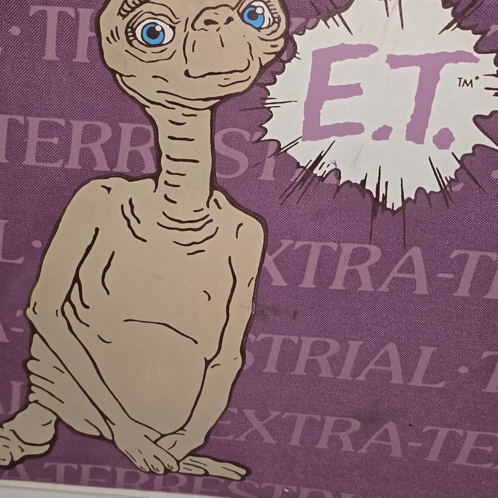 Vintage Purple E.T. Extra-Terrestrial Suitcase